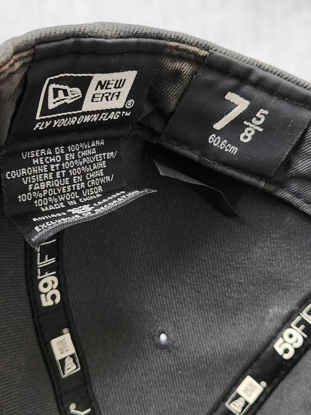 New Era × Los Angeles Dodgers LA Grey & Black Colorway. Fitted 7 5/8. 59FIFTY